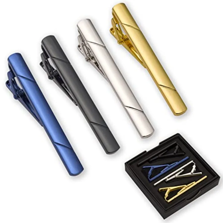 4Pcs Tie Clips For Men Tie Bar - Men'S Fashion Accessories ulasan dan harga