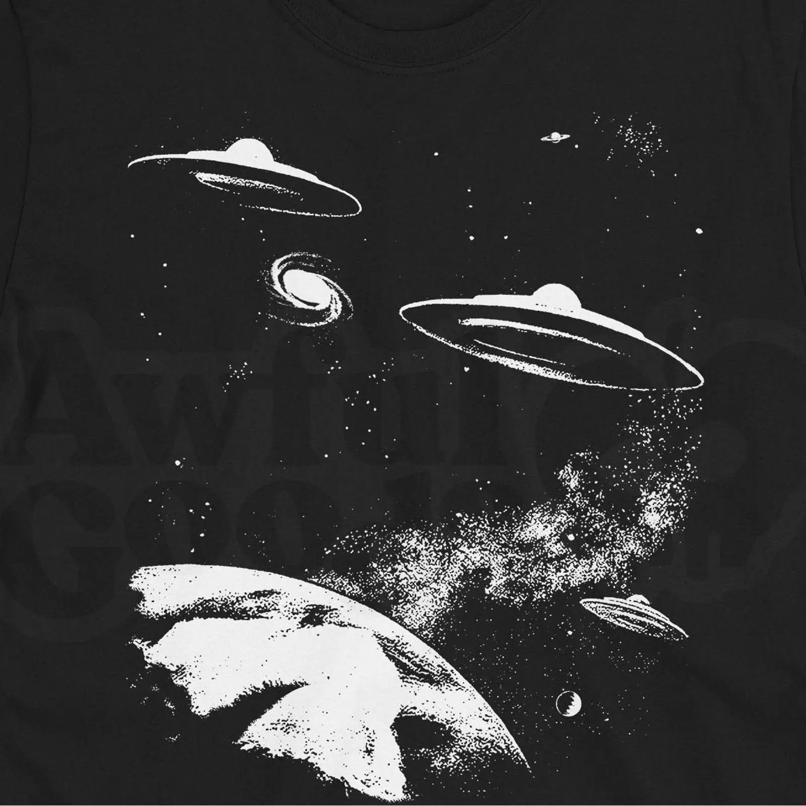Retro UFO T Shirt 1950s Sci Fi - 1950S Fashion Men'S ulasan dan harga