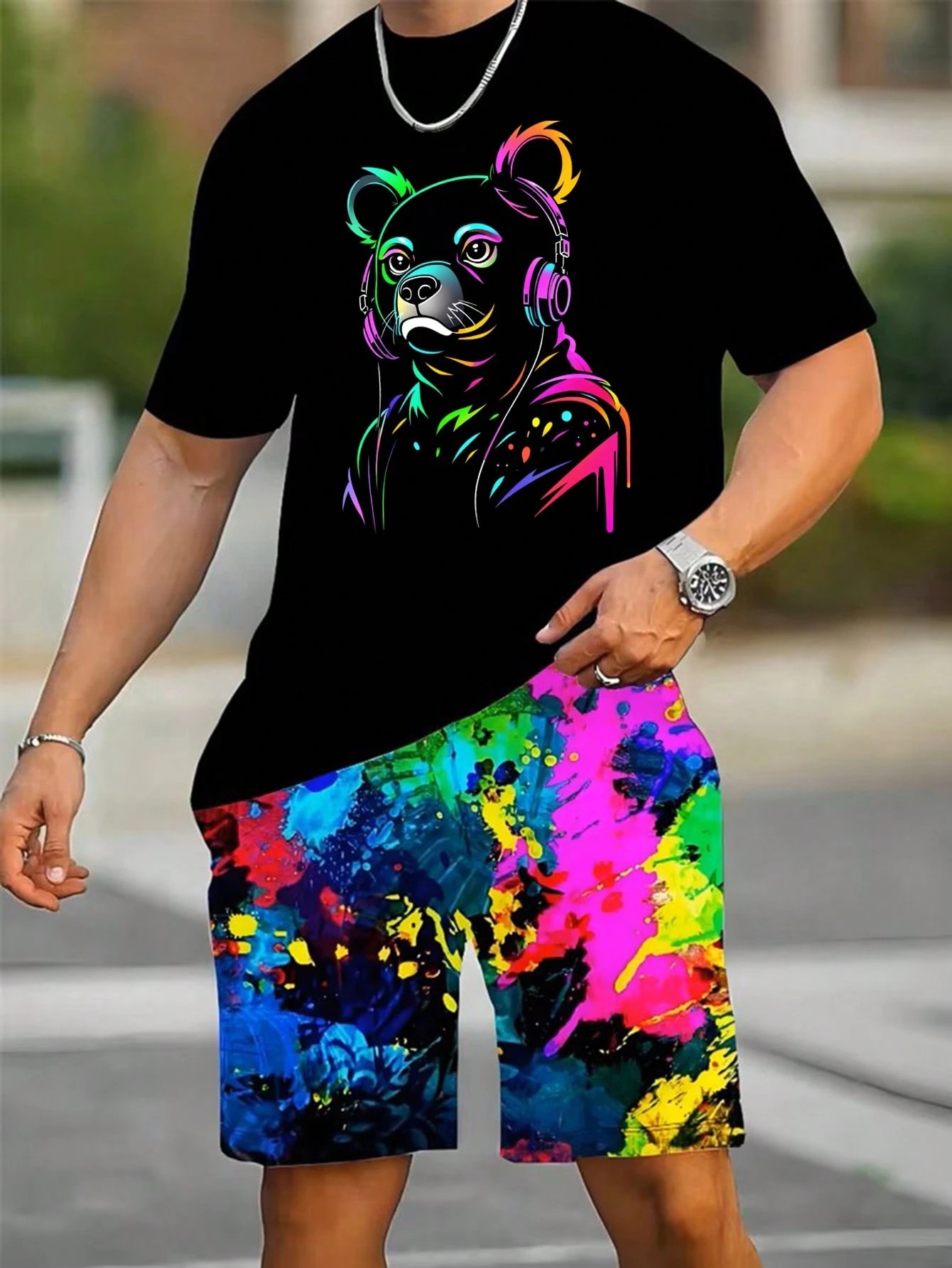 2026 Summer New Men's Short-Sl - Men'S Fashion Videos ulasan dan harga