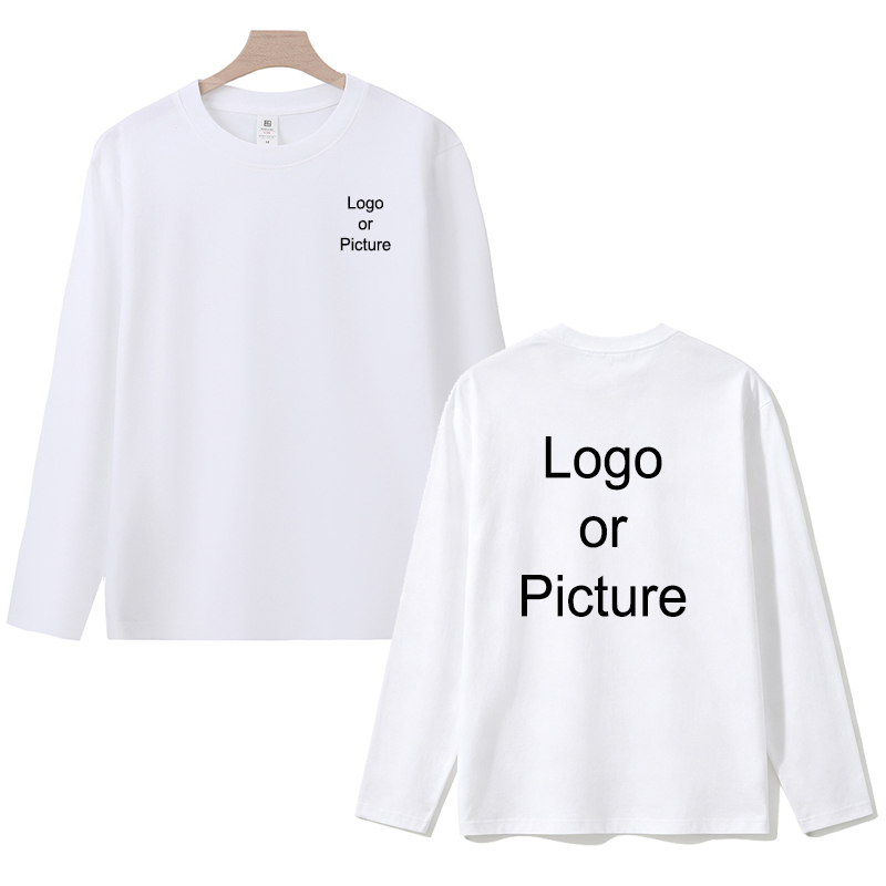 Customized Cotton Long Sleeve  - Mens Fashion Casual ulasan dan harga