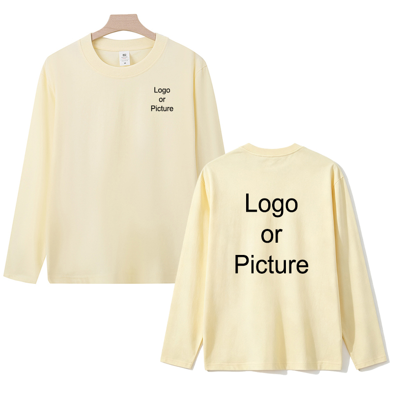 Customized Cotton Long Sleeve  - Mens Fashion Casual ulasan dan harga