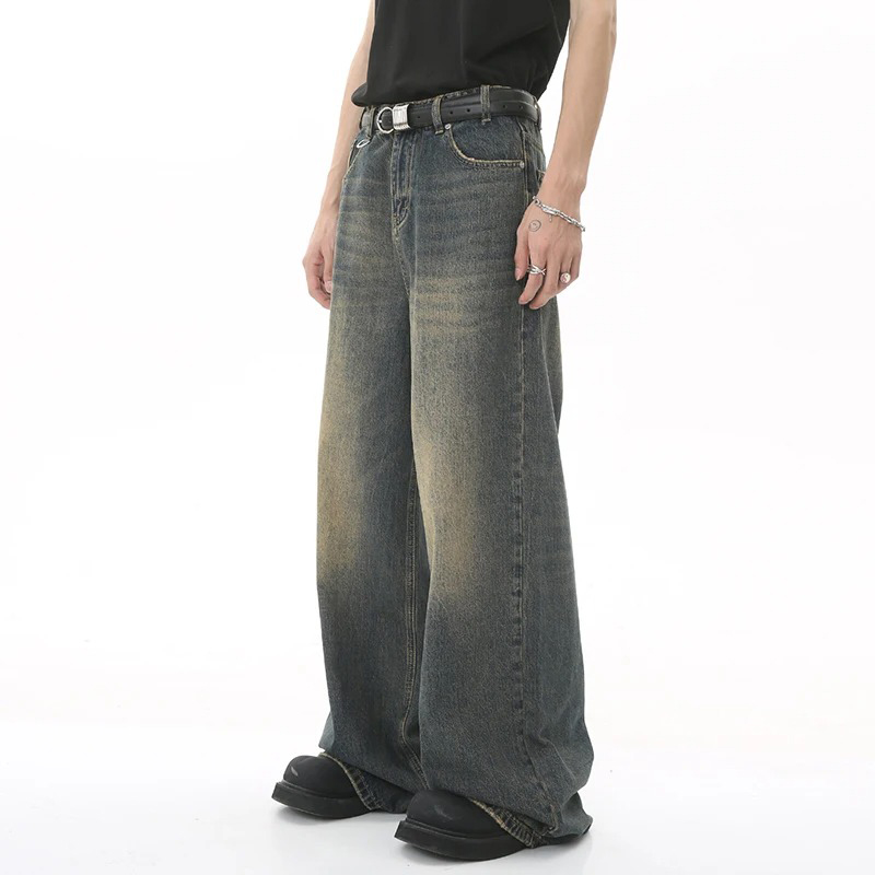 New Men's Baggy Straight Leg W - Men'S Fashion Nova Jeans ulasan dan harga