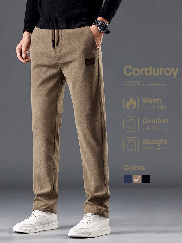 Men's Corduroy Pants Autumn Ne - Men'S Fashion Khaki Pants ulasan dan harga